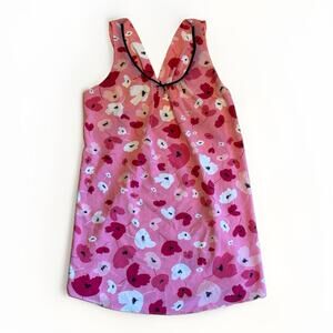 Vintage Y2K Oscar de la Renta Pink Label Women Pink Floral Slip Dress Top Size S
